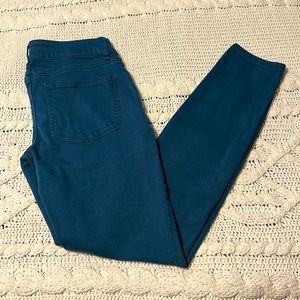 Teal Maurices, straight leg pants, size small regular